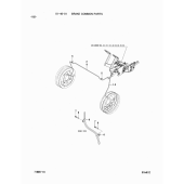 Трубка тормоза l h Mitsubishi 91E4610300 (PIPE, BRAKE L.H.)