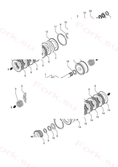 Проставка input вал Mitsubishi 91A2417100 (SPACER, INPUT SHAFT)