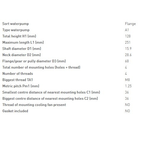 Насос водяной для двигателя Yanmar 4TNV98 Насос водяной для двигателя Yanmar 4TNV98