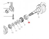 Коренные вкладыши 0,2 для двигателя Kubota V2403 Коренные вкладыши 0,2 для двигателя Kubota V2403