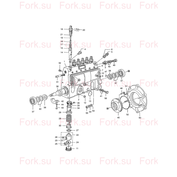 Схема узла Doosan для артикула 65131112-2300