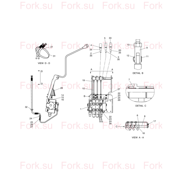 Схема узла Doosan для артикула S8030061