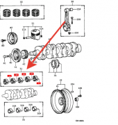 Комплект коренных вкладышей STD для двигателя 1DZ 117017820071 Комплект коренных вкладышей STD для двигателя 1DZ 117017820071