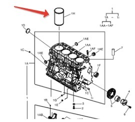 Гильза для двигателя Cummins A2300 Гильза для двигателя Cummins A2300