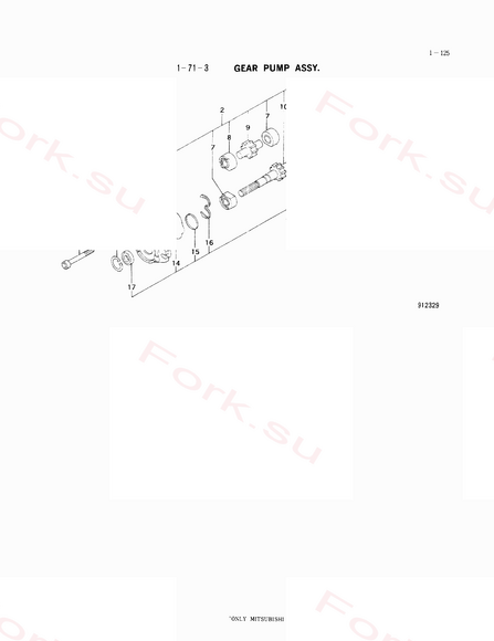 Схема узла Mitsubishi для артикула 9167107600 Схема узла Mitsubishi для артикула 9167107600