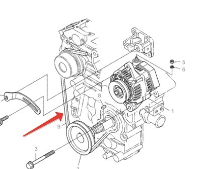 Ремень генератора для Cummins A2300 Ремень генератора для Cummins A2300
