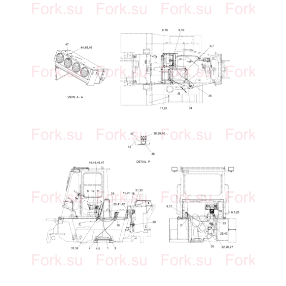 Схема узла Doosan для артикула D917170