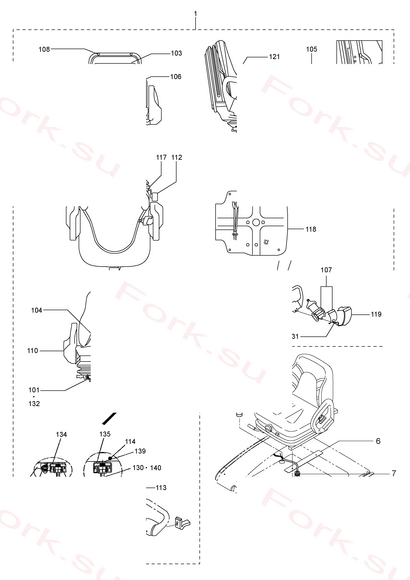 Схема узла Mitsubishi для артикула 91A1412030