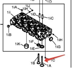 Клапан впускной для двигателя Cummins A2300 Клапан впускной для двигателя Cummins A2300