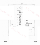 Цилиндр подъема m l h 2 8m f28 Mitsubishi 9441906010 (CYLINDER, LIFT M.L.H 2.8M F28)