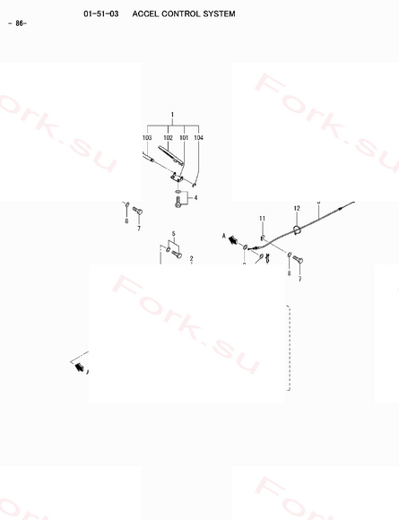 Схема узла Mitsubishi для артикула 91A5107600