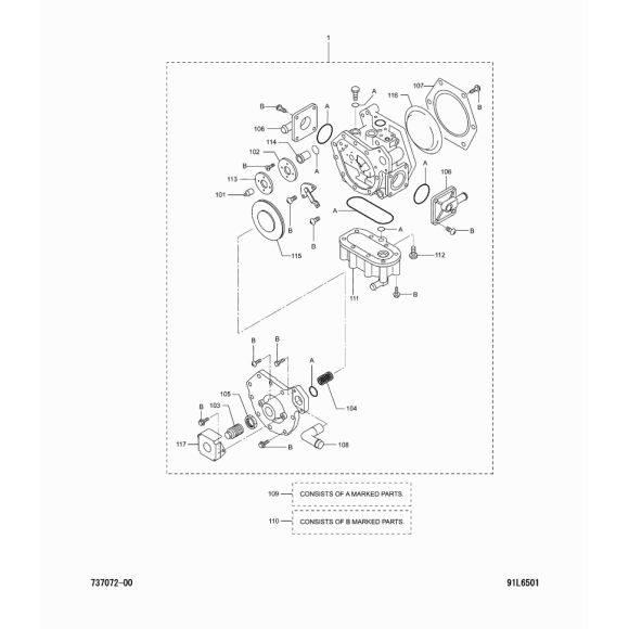 Схема узла Mitsubishi для артикула 91H2004510