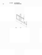 Кронштейн подъема w=1500 w15 5v35d Mitsubishi 94C6800900 (BRACKET,LIFT W=1500 W15 5V35D)