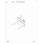 Кронштейн подъема 4m25b w=1100 w11 Mitsubishi 9427130200 (BRACKET, LIFT 4M25B W=1100 W11)