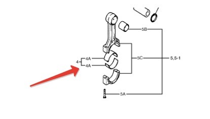 Вкладыш шатунный для двигателя Cummins A2300 Вкладыш шатунный для двигателя Cummins A2300