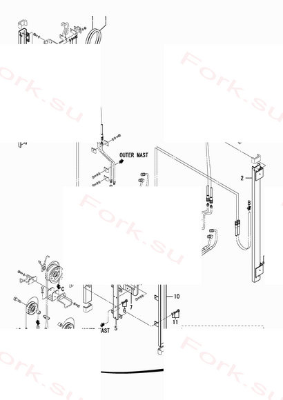 Схема узла Mitsubishi для артикула 9532611600