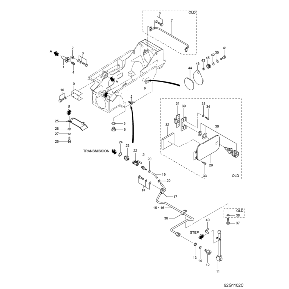 Схема узла Mitsubishi для артикула 92E1221100