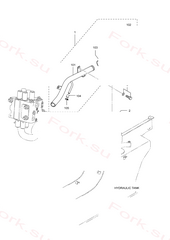 Шланг return Mitsubishi 91A7204700 (HOSE,RETURN)