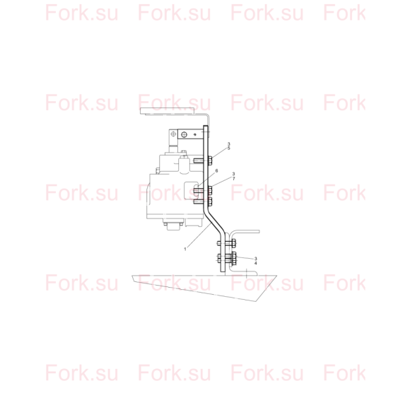 Схема узла Doosan для артикула 8T4196