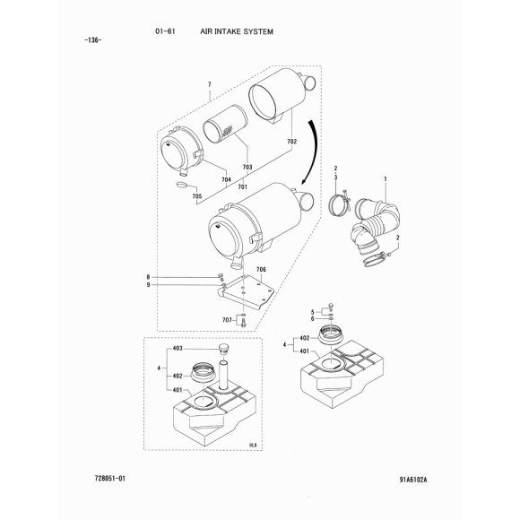 Схема узла Mitsubishi для артикула 91B6100114