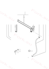 Шланг rubber l=1000 Mitsubishi 91K0110130 (HOSE,RUBBER L=1000)