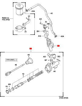 Главный цилиндр сцепления на  8 серию 314102660071 Главный цилиндр сцепления на  8 серию 314102660071