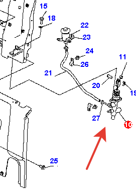 Главный тормозной цилиндр  3EB3651180