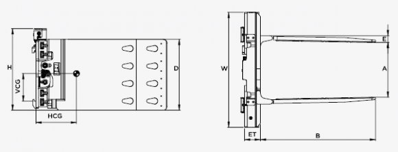 Захват для табака  YYC14D-B002 на вилочный погрузчик