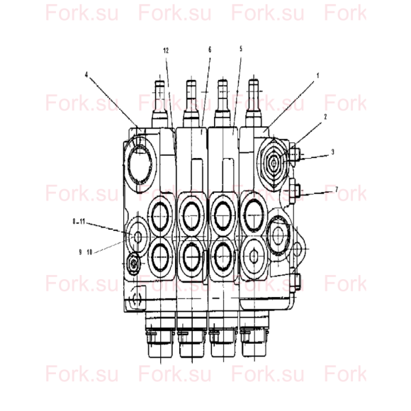 Схема узла Doosan для артикула D516045
