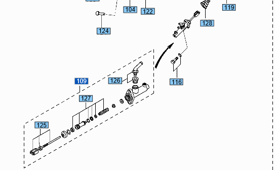 Главный тормозной цилиндр NT 91A4610100 Главный тормозной цилиндр NT 91A4610100