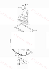 Крышка shift клапан Mitsubishi 91K2801600 (COVER,SHIFT VALVE)