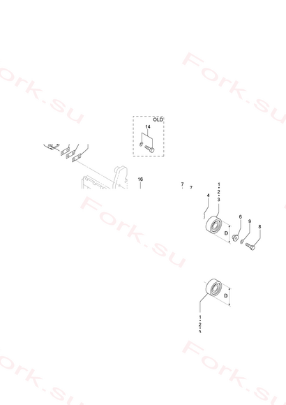 Схема узла Mitsubishi для артикула 9401102800