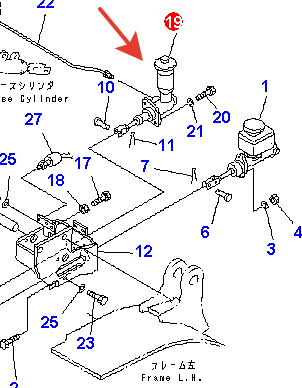 Главный цилиндр сцепления  3EC3611212 Главный цилиндр сцепления  3EC3611212