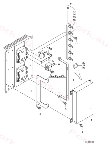 Схема узла Mitsubishi для артикула 54000-52010