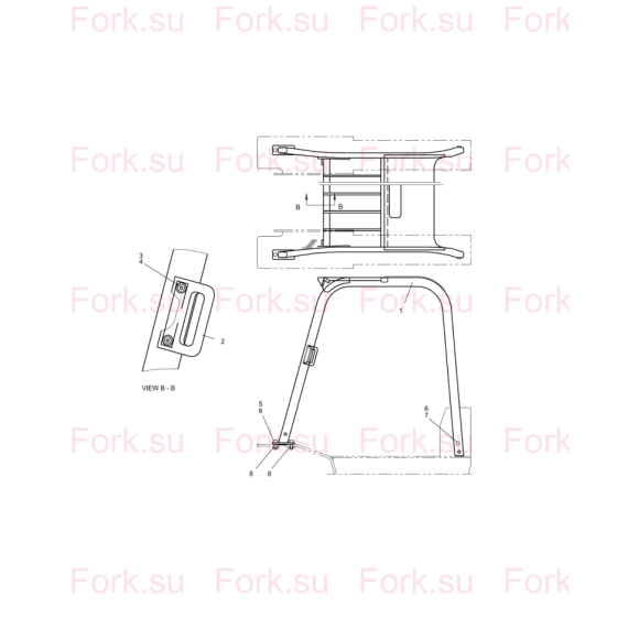 Схема узла Doosan для артикула 9X8257