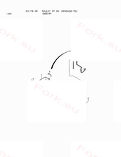 Опора pulley Mitsubishi 9560120400 (SUPPORT, PULLEY)