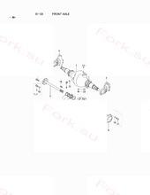 Hub, Front Wheel Mitsubishi 97B3303201 (HUB, FRONT WHEEL)