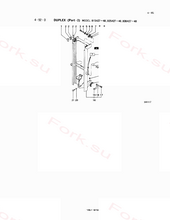 Мачта m l h 4m 157in Mitsubishi 9425200600 (MAST M.L.H. 4m (157in))