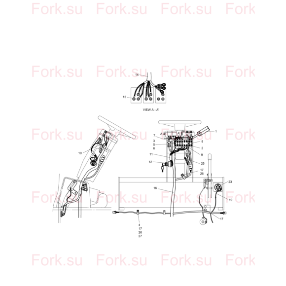 Схема узла Doosan для артикула D167437