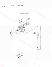Уплотнение oil Mitsubishi 9237101400 (SEAL, OIL)