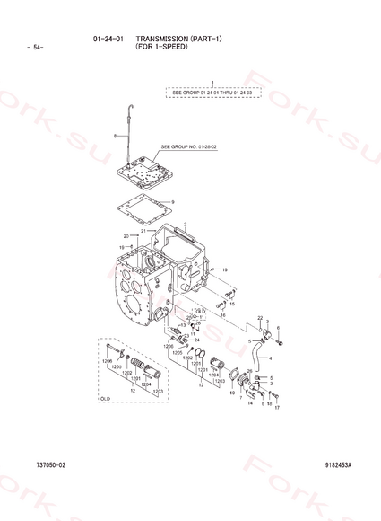 Схема узла Mitsubishi для артикула 0550024011