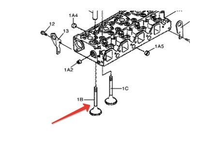 Клапан впускной для двигателя Cummins B3.3 Клапан впускной для двигателя Cummins B3.3