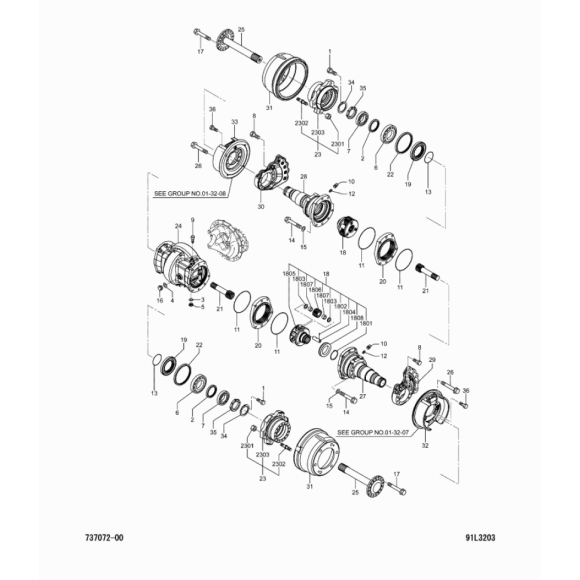 Схема узла Mitsubishi для артикула 91N3310400