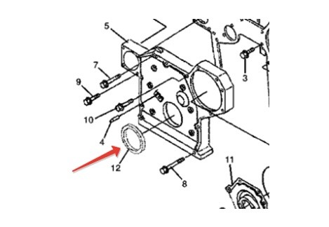Сальник для двигателя Cummins B3.3 Сальник для двигателя Cummins B3.3