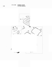 Weatherstrip,L.H. Mitsubishi 91E1220600 (WEATHERSTRIP,L.H.)