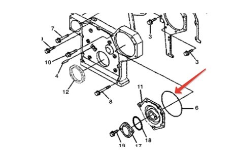 Кольцевое уплотнение для двигателя Cummins B3.3 Кольцевое уплотнение для двигателя Cummins B3.3