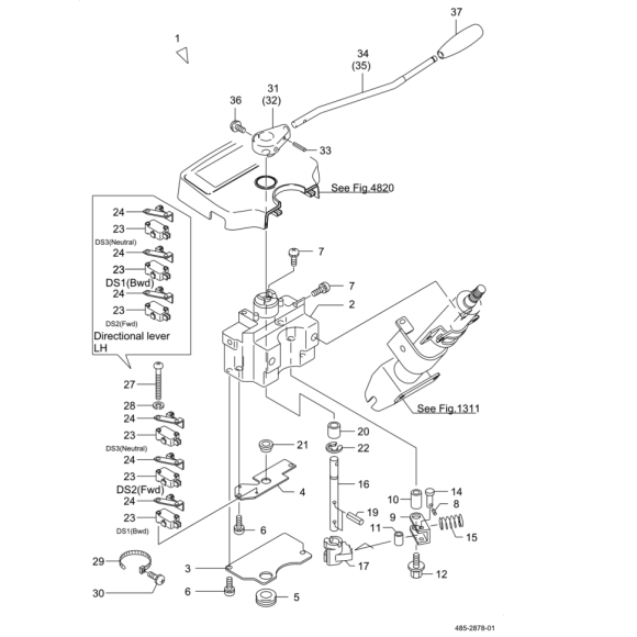 Схема узла Mitsubishi для артикула 54000-89331