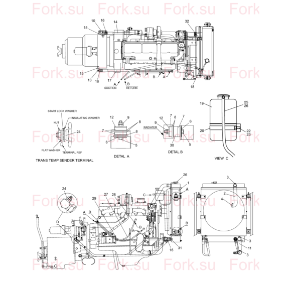 Схема узла Doosan для артикула S0561363