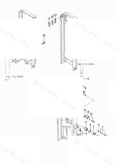 Кронштейн цилиндр Mitsubishi 9441300400 (BRACKET, CYLINDER)