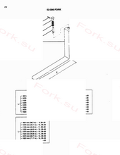 Вилы узел в сборе l1 Mitsubishi 9430604020 (FORK ASSY L1)